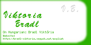 viktoria bradl business card